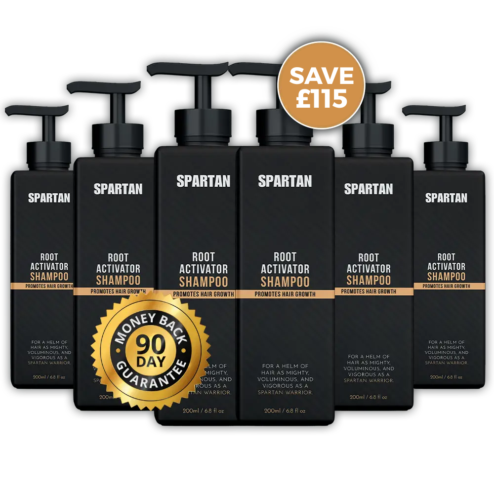 Spartan Root Activator Shampoo — 6 Month Supply